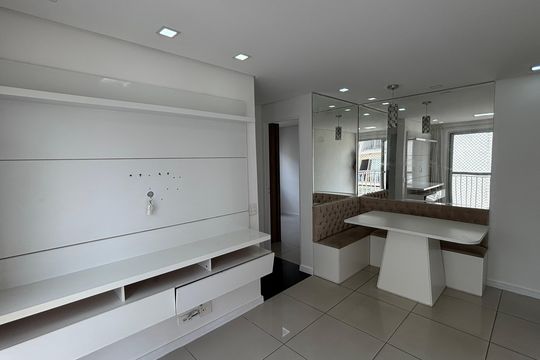 Sala - Sala de Jantar  de apartamento à venda com 2 quartos, 47m² em Vila Homero Thon, Santo André