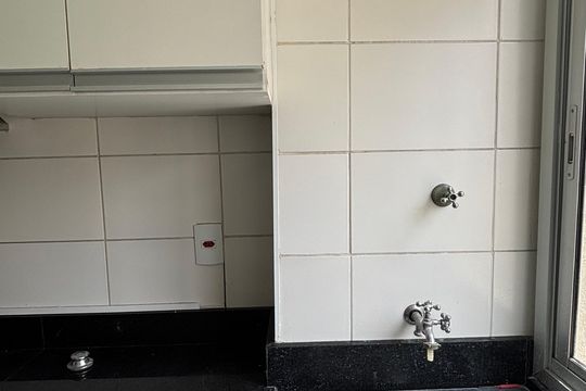 Área de Serviço de apartamento à venda com 2 quartos, 47m² em Vila Homero Thon, Santo André