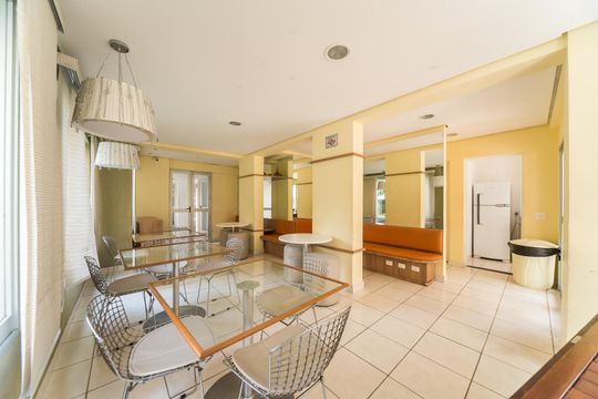 Salão de Festas de apartamento à venda com 2 quartos, 47m² em Vila Homero Thon, Santo André