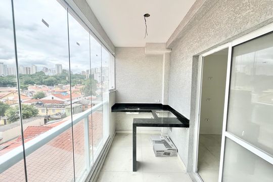 Varanda da Sala de apartamento para alugar com 1 quarto, 33m² em Santana, São Paulo