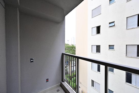Varanda de kitnet/studio à venda com 1 quarto, 26m² em São Judas, São Paulo