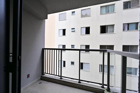 Varanda de kitnet/studio à venda com 1 quarto, 26m² em São Judas, São Paulo