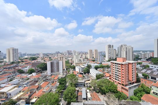 Vista da Suíte de apartamento à venda com 1 quarto, 26m² em São Judas, São Paulo