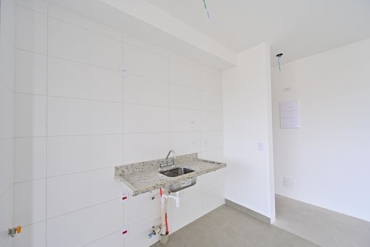 Cozinha de apartamento à venda com 1 quarto, 26m² em São Judas, São Paulo