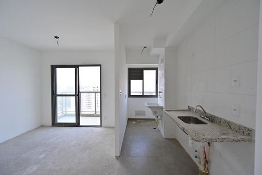Cozinha de apartamento à venda com 2 quartos, 52m² em São Judas, São Paulo