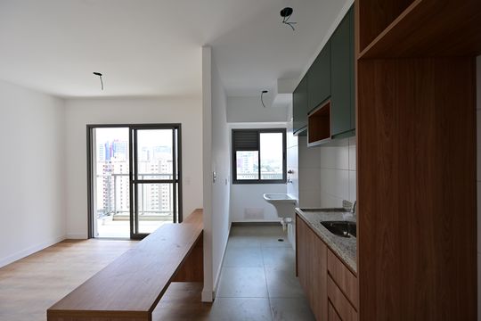 Cozinha de apartamento à venda com 2 quartos, 52m² em São Judas, São Paulo