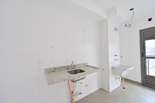 Cozinha de apartamento à venda com 2 quartos, 48m² em São Judas, São Paulo