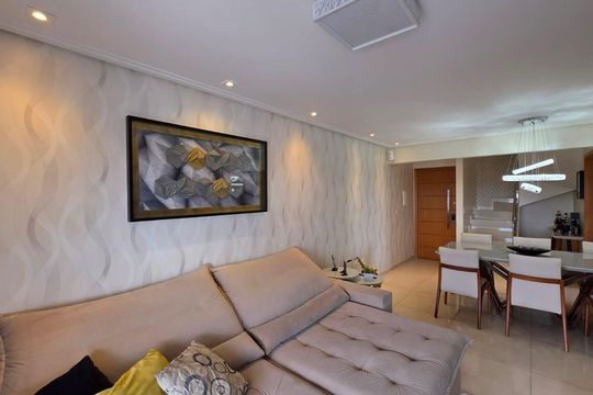 Sala de apartamento à venda com 3 quartos, 247m² em Nova Gerti, São Caetano do Sul