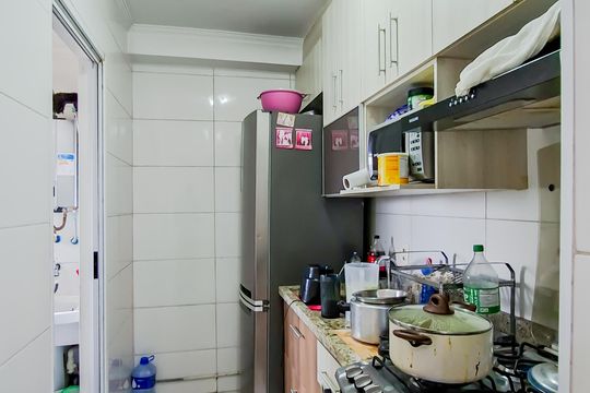 Cozinha de apartamento à venda com 2 quartos, 57m² em Vila Rosalia, Guarulhos