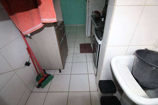 Área de Serviço de apartamento para alugar com 2 quartos, 50m² em Jardim das Industrias, São José dos Campos
