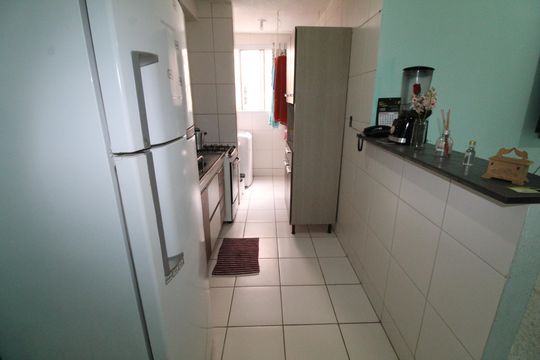 Cozinha de apartamento para alugar com 2 quartos, 50m² em Jardim das Industrias, São José dos Campos