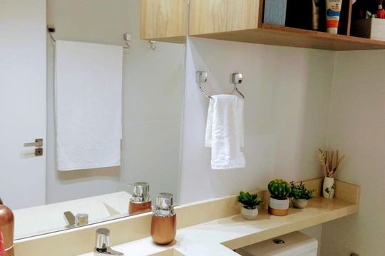 Banheiro de apartamento à venda com 3 quartos, 67m² em Vila Nova Pauliceia, São Paulo