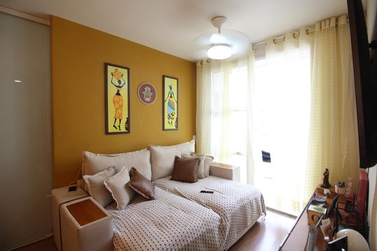 Sala de apartamento à venda com 2 quartos, 55m² em Anil, Rio de Janeiro