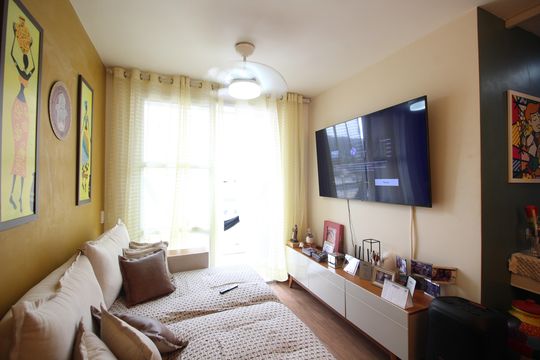 Sala de apartamento à venda com 2 quartos, 55m² em Anil, Rio de Janeiro