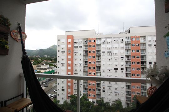 Varanda de apartamento à venda com 2 quartos, 55m² em Anil, Rio de Janeiro