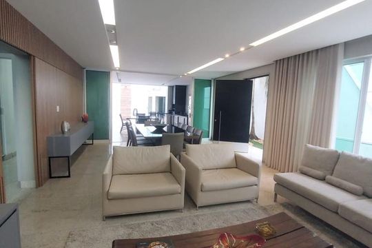 Sala de casa de condomínio à venda com 4 quartos, 360m² em Paquetá, Belo Horizonte