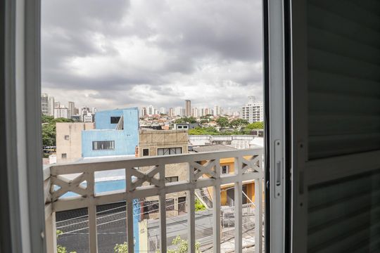 Varanda da de apartamento à venda com 2 quartos, 44m² em Vila Guaca, São Paulo