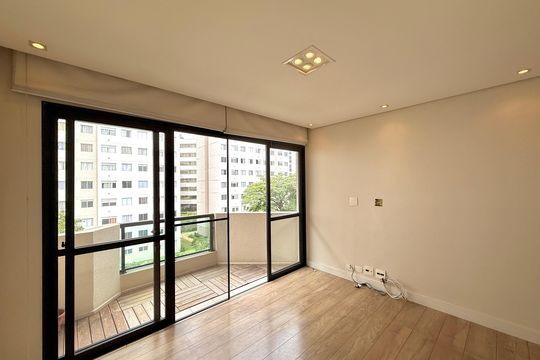 Sala de apartamento à venda com 1 quarto, 65m² em Jardim Promissao, São Paulo
