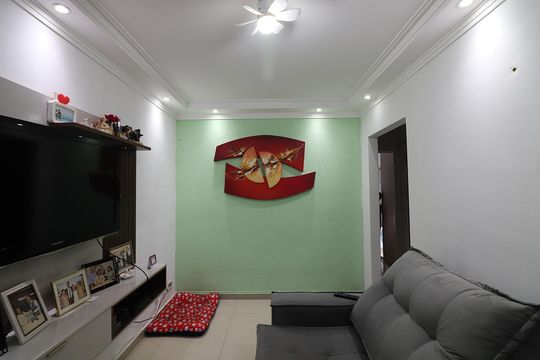 Sala  de apartamento para alugar com 2 quartos, 56m² em Vila Marchi, São Bernardo do Campo