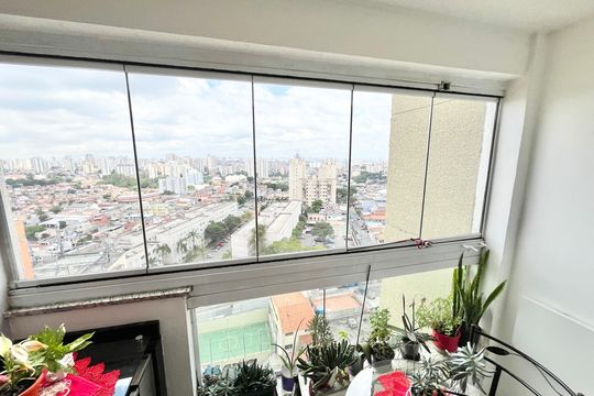 Varanda da Sala de apartamento à venda com 2 quartos, 66m² em Lauzane Paulista, São Paulo