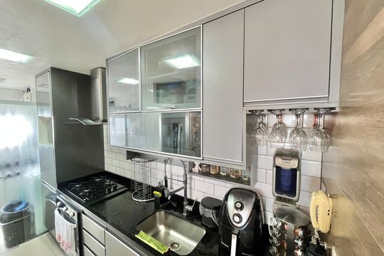Cozinha de apartamento à venda com 2 quartos, 66m² em Lauzane Paulista, São Paulo