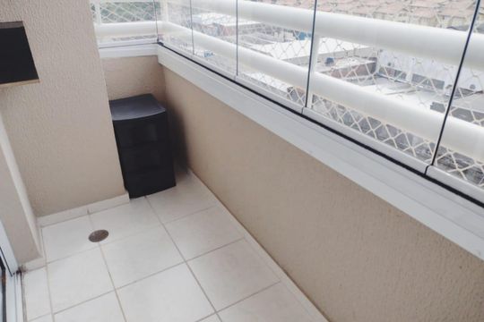 Varanda de apartamento à venda com 2 quartos, 54m² em Conjunto Residencial Pombeva, São Bernardo do Campo