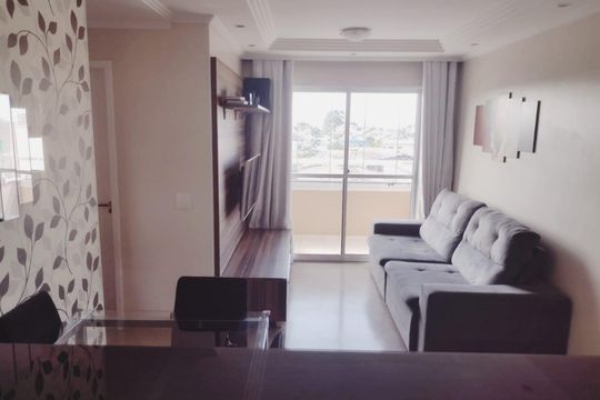 Sala de apartamento à venda com 2 quartos, 54m² em Conjunto Residencial Pombeva, São Bernardo do Campo