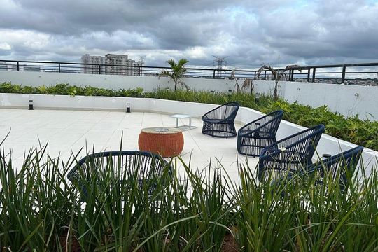 Área externa de apartamento à venda com 2 quartos, 35m² em Vila Andrade, São Paulo