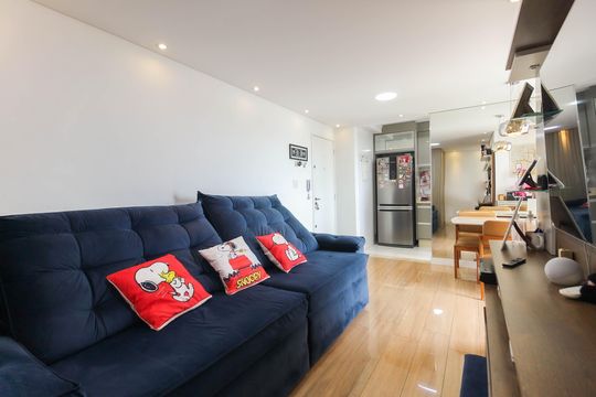 Sala de apartamento para alugar com 2 quartos, 52m² em Vila Santana, São Paulo