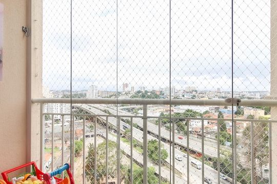 Varanda da Sala de apartamento para alugar com 2 quartos, 52m² em Vila Santana, São Paulo