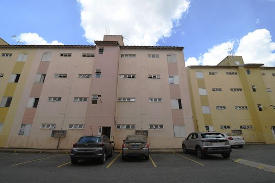 Fachada / Placa de apartamento à venda com 3 quartos, 72m² em Jardim Flamboyant, Campinas