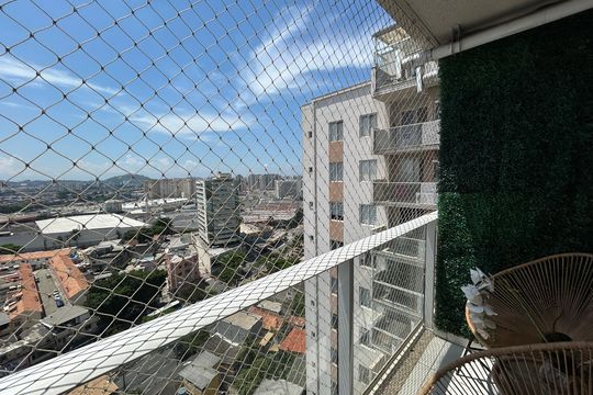 Varanda da sala de apartamento à venda com 1 quarto, 47m² em Cachambi, Rio de Janeiro