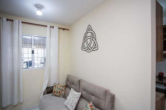 Sala de apartamento à venda com 2 quartos, 46m² em Jardim Luso, São Paulo