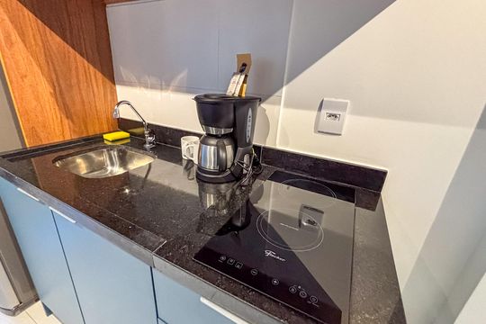 Cozinha de apartamento à venda com 1 quarto, 44m² em Tatuapé, São Paulo