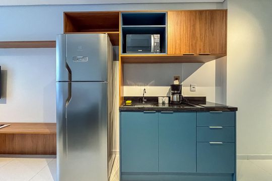 Cozinha de apartamento à venda com 1 quarto, 44m² em Tatuapé, São Paulo