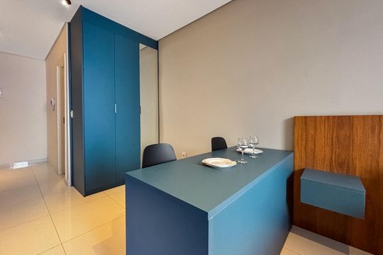 Sala de jantar de apartamento à venda com 1 quarto, 44m² em Tatuapé, São Paulo