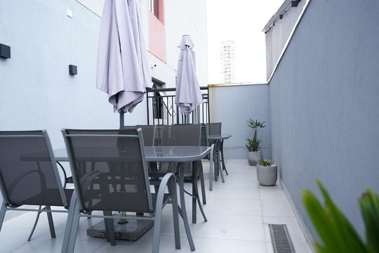 Área comum - Churrasqueira de kitnet/studio à venda com 1 quarto, 30m² em Tatuapé, São Paulo