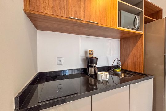 Cozinha de apartamento para alugar com 1 quarto, 58m² em Tatuapé, São Paulo