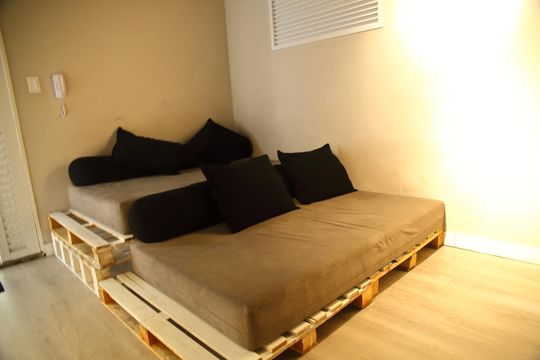 Área comum - Sala de vídeo  de apartamento para alugar com 2 quartos, 48m² em Bairro dos Casa, São Bernardo do Campo