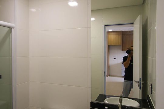 Banheiro de apartamento para alugar com 2 quartos, 45m² em Vila Fernandes, São Paulo