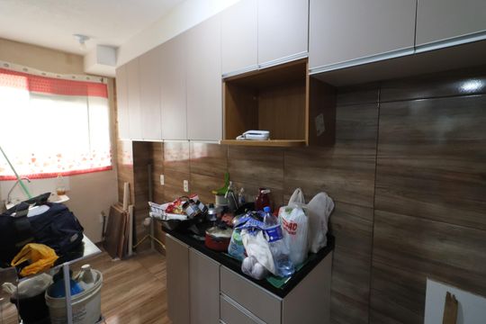 Cozinha e Área de Serviço de apartamento para alugar com 1 quarto, 42m² em Jardim do Lago, Osasco