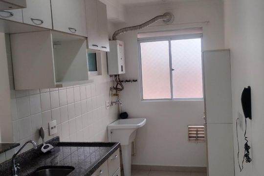 Cozinha de apartamento à venda com 3 quartos, 67m² em Jardim Ipaussurama, Campinas