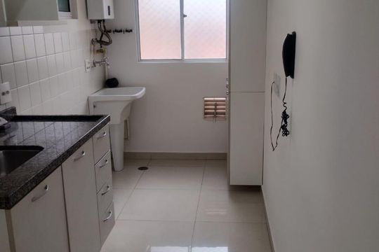Cozinha de apartamento à venda com 3 quartos, 67m² em Jardim Ipaussurama, Campinas