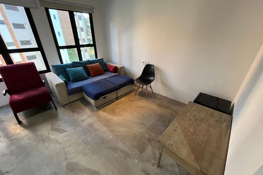 Sala de TV de apartamento para alugar com 1 quarto, 70m² em Vila Suzana, São Paulo