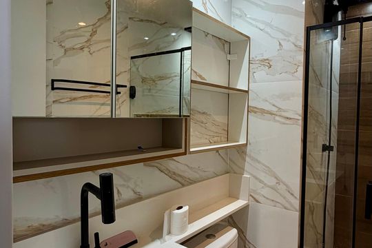 Banheiro 1 de apartamento para alugar com 2 quartos, 37m² em Vila Gomes, São Paulo