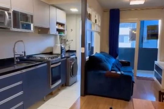 Cozinha de apartamento à venda com 2 quartos, 61m² em Centro, Canoas