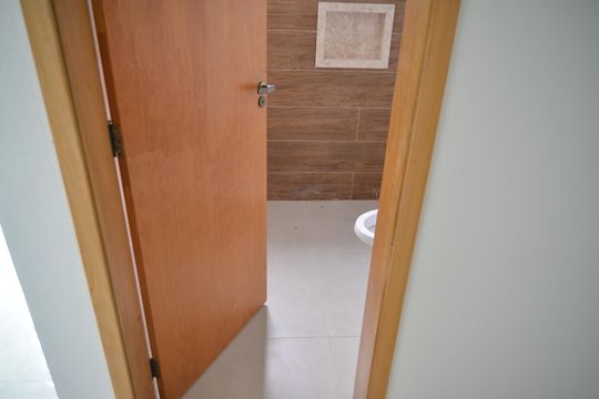 Banheiro da Suíte de apartamento à venda com 3 quartos, 90m² em Paraíso, Santo André