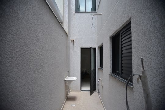 Área de Serviço de apartamento à venda com 3 quartos, 90m² em Paraíso, Santo André