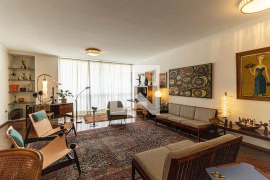 Sala de apartamento à venda com 3 quartos, 182m² em Santa Cecilia, São Paulo