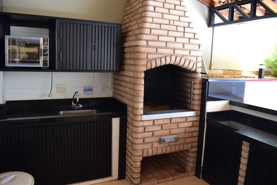 Área comum - Churrasqueira de apartamento para alugar com 3 quartos, 124m² em Centro, Ribeirão Preto